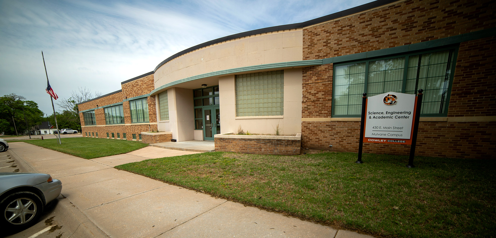 front entrance to the mulvane campus academic center