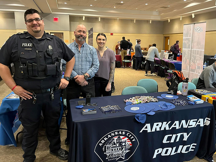 Ark City Police Department at the Job Fair