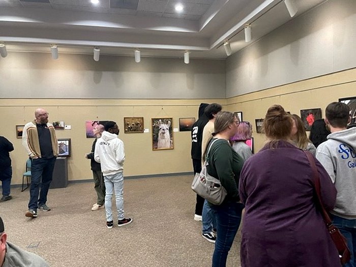 photography displayed in Wright Community Room